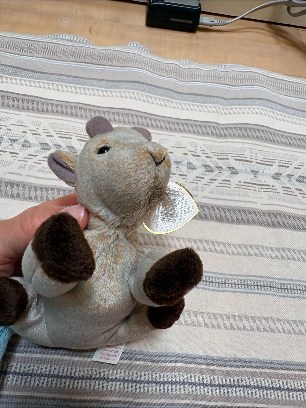 Beanie Baby Goatee w tag - Gray and Brown